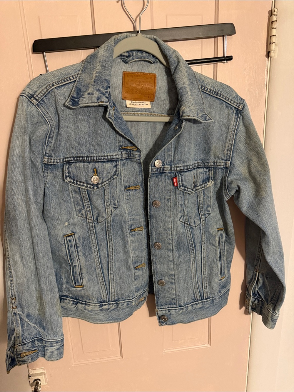 Levi's Light Blue Denim Jacket with Red Tab